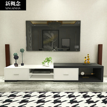 Minimalist TV cabinet telescopic coffee table combination Light luxury wind living room customization to do the overall modern simple living room fashion