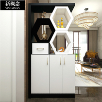 Partition cabinet living room screen entrance hall cabinet shoe cabinet integrated shelf Chinese solid wood restaurant Hall Hall Cabinet