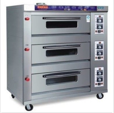 Factory price direct cook bakery gas oven cake bread oven cook three layers nine plate gas oven oven