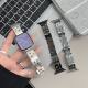 New Xiaoxiangfeng Colorful Diamond Bent Metal Watch Strap