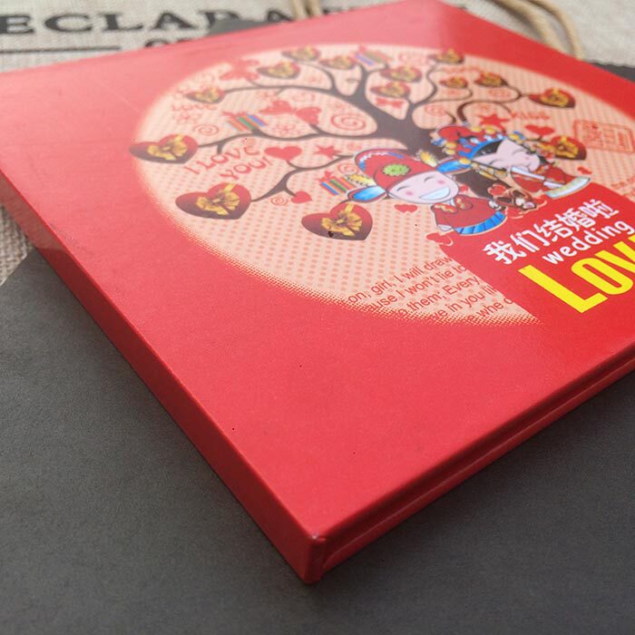 Red wedding CD box wedding CD disc box wedding disc box HAPPY CD box DVD box Single double sheet