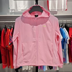 Li Ning 여성 스포츠 트렌치 코트 2024 여름 새로운 얼음 느낌 편안한 가볍고 얇은 태양 보호 후드 재킷 AFDU164