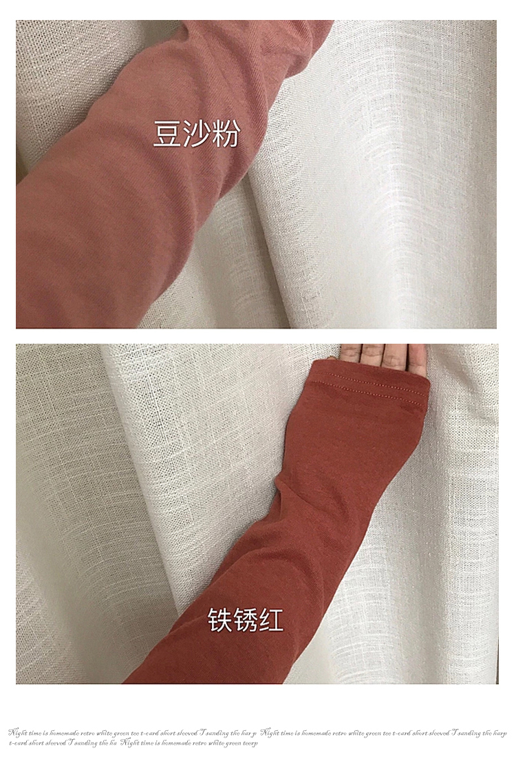 Thời trang trễ cổ trắng giản dị cổ cao tay dài cổ chữ T dài tay cộng với áo thun nhung cát mỏng 2018 thu đông mẫu áo thun nữ đẹp 2020