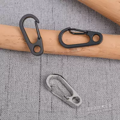 D1 buckle mini spring quick hook key chain key ring umbrella rope buckle EDC equipment alloy