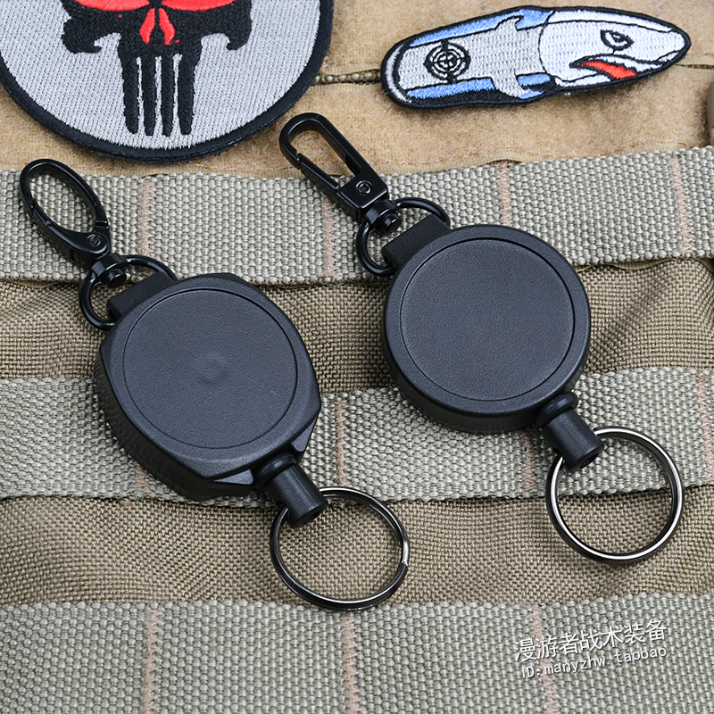 EDC equipment Large Scroll Key Closed Document Closed Anti - theft Key Rope Nylon Backpack Closed