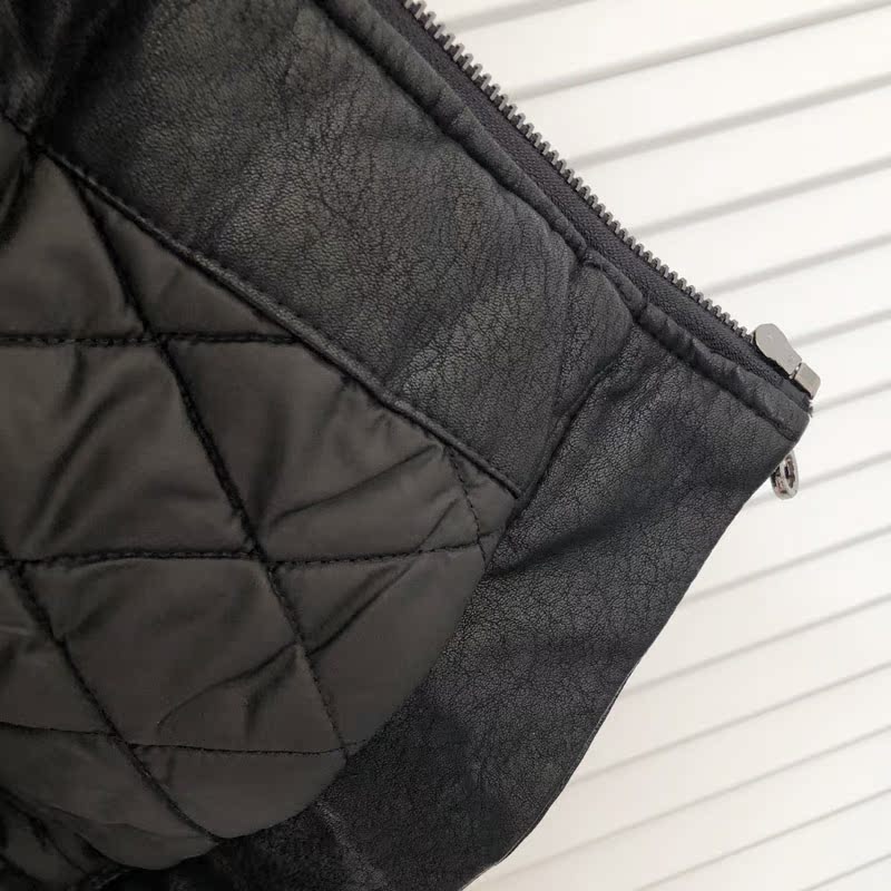 Taipa da nam chống quạt xe cộng với cotton dày áo khoác phi công cỡ lớn màu đen ấm áo khoác áo khoác nam trung niên