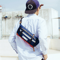 Cross multifunctional running bag male shoulder bag Leisure outdoor chest bag sports Street schoolgirl shoulder bag Japan Korea