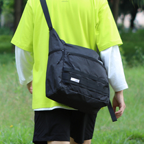 SUELTA Street Tide brand shoulder bag men and women color ultra-thin lightweight foldable messenger bag dead flying waterproof nylon