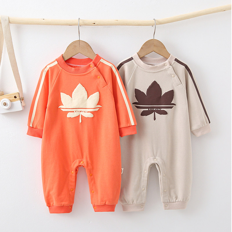 Baby autumn clothes with clothes full moon Hacey spring autumn out long sleeves climbing to fall 6-9 month male baby 3 suits