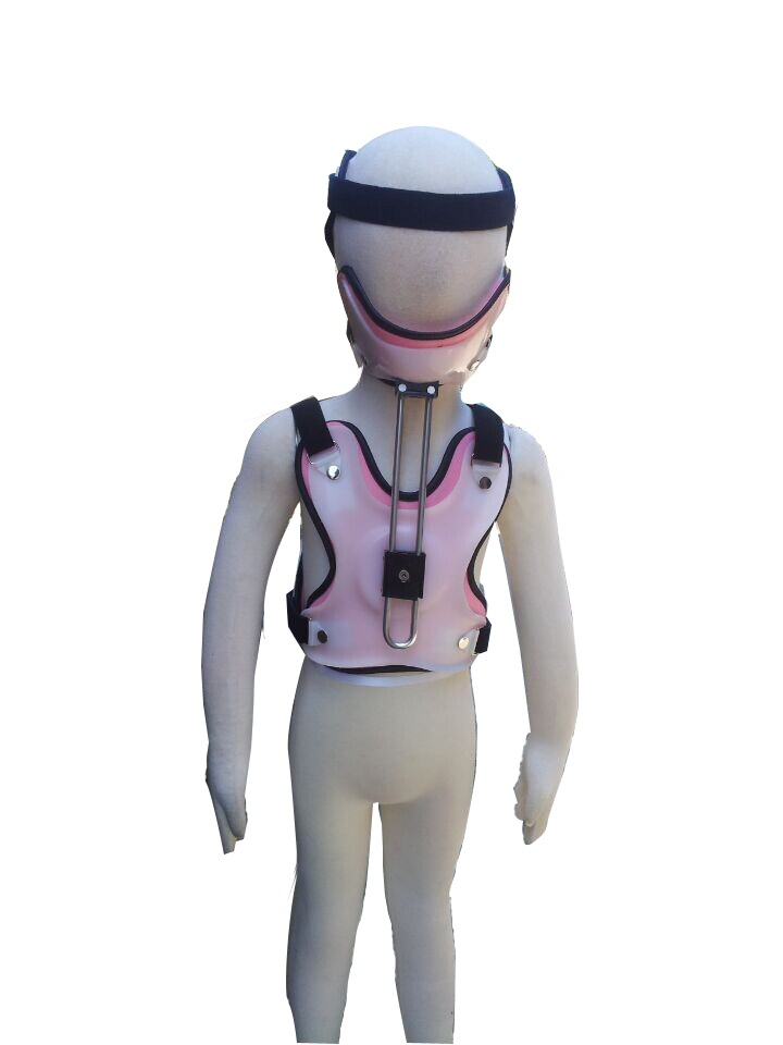 Children's adjustable head, neck, chest orthosis after cervical fracture fixation brace cervical spine injury fixation bracket