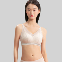 Silky soft underwear female small breasts gather without steel ring bra closeted breast proof sagging beauty back 2022 new bra