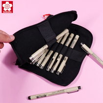 Japanese cherry blossom syringe pen black brown waterproof hook line pen manga stroke stroke line drawing anime design hand-drawn set