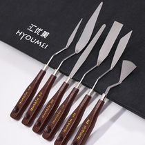 hyoumei hui beautiful oil painting knife oil painting stick scraper single gouache acrylic painting flat head knife spatula color grading knife