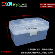 Wire Beautifully Transparent Toolbox Transparent Lead Pencil Case Small Hand Kit