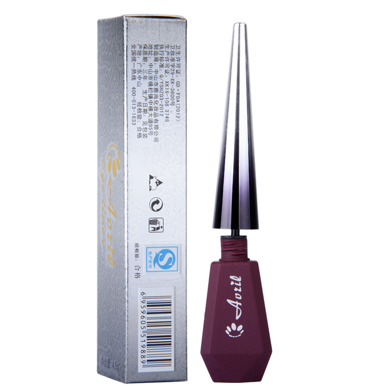 Authentic Ai Weier bút kẻ mắt mềm mại bền lâu chống chàm không xỉ chống dị ứng cứng đầu cứng bàn chải mềm khô nhanh - Bút kẻ mắt eyeliner black rouge