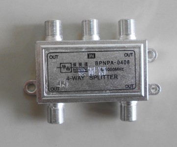 PTV cable TV two-way splitter four-way splitter 5-1000MHz beyond the national standard 