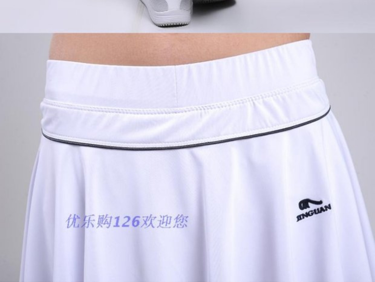 Jinguan chống quần vợt váy Hàn Quốc lụa thoáng khí thể thao váy ngắn chạy cầu lông váy kích thước lớn váy giản dị quần thể thao nữ đẹp