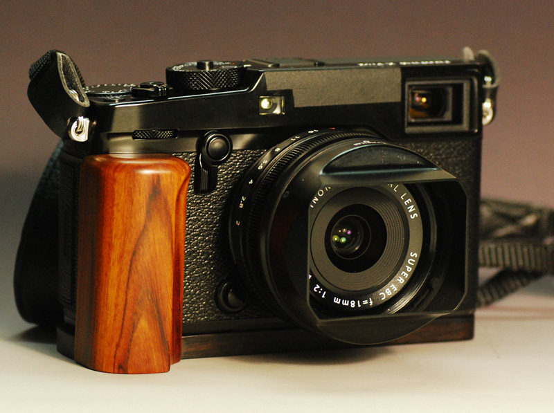 Handmade Wood Ebony L Hand Grip Holder for Fujifilm Fuji X-PRO2