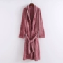 Cặp đôi áo choàng mùa thu và mùa đông dày nam và nữ flannel áo choàng lông cừu san hô cộng với bộ đồ ngủ dài bằng nhung B / 7 dưới pijama nam
