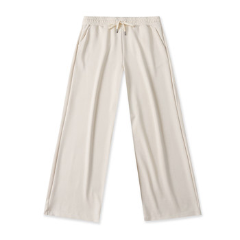 48% modal elastic waist wide leg pants spring and autumn fashion women's slim casual high waist straight pants 01033