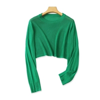 Короткий лонгслив, осенний свитер, эластичная футболка