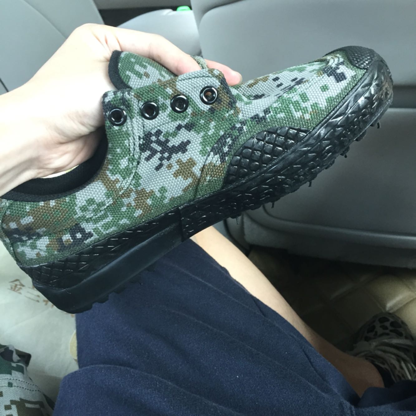 Bottes militaires pour homme en toile - Ref 1399857 Image 16