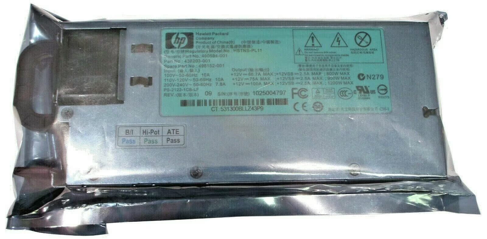 Original fit HP DL580G6 G7 power 498152-001 498152-001 490594-001 438203-001 spot