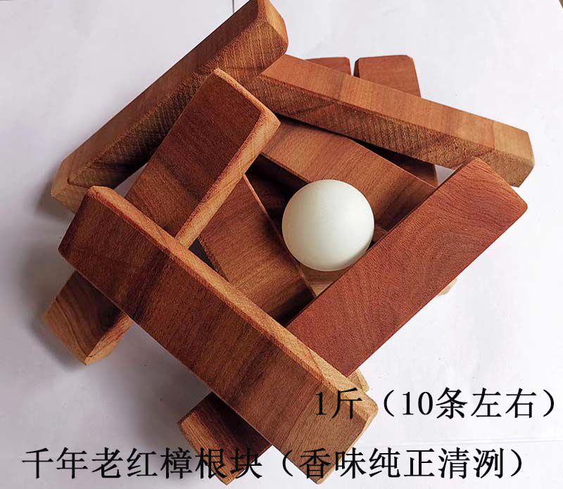 Natural camphor wood blocks, camphor wood strips, small-leaf red camphor, moth-proof and insect-proof aromatherapy, millennium tree roots, cloth bag