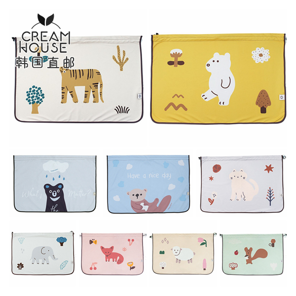 (CreamHouse) Korean cartoon shading anti-UV suction cup type car side window shading curtain A