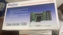 New rocket Data Center 7280 PCI-E array card supports 32 SAS SATA hard drives