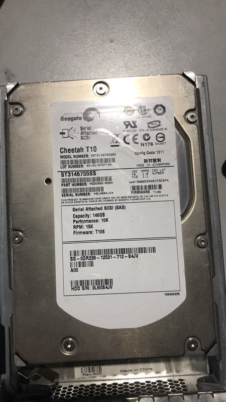 Dell Seagate T10 ST3146755SS 146G 15K SAS 3 5 inch Server Hard Drive