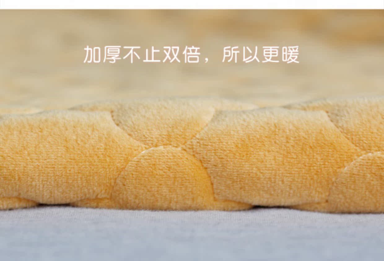 Giường flannel đệm mền bọc nệm đơn mảnh chăn lông cừu san hô 1.8 Simmons bảo vệ che bụi ga chun trải giường	