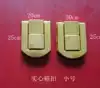 Gold zinc alloy lock High-grade box buckle Wooden box buckle Small square buckle Craft gift decoration accessories lock buckle