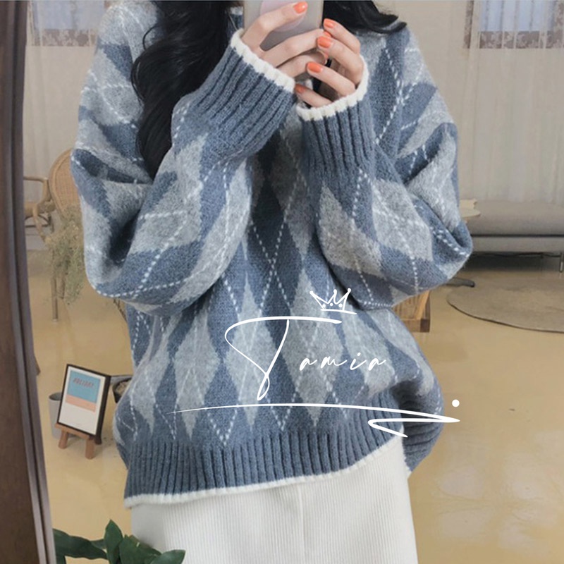 rouje kelly foreign style small sweater women's outer wear 2023 spring new gentle Japanese knitted top