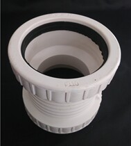 National standard PVC spiral silencer direct silencer pipe hoop double-head living drainage pipe fittings