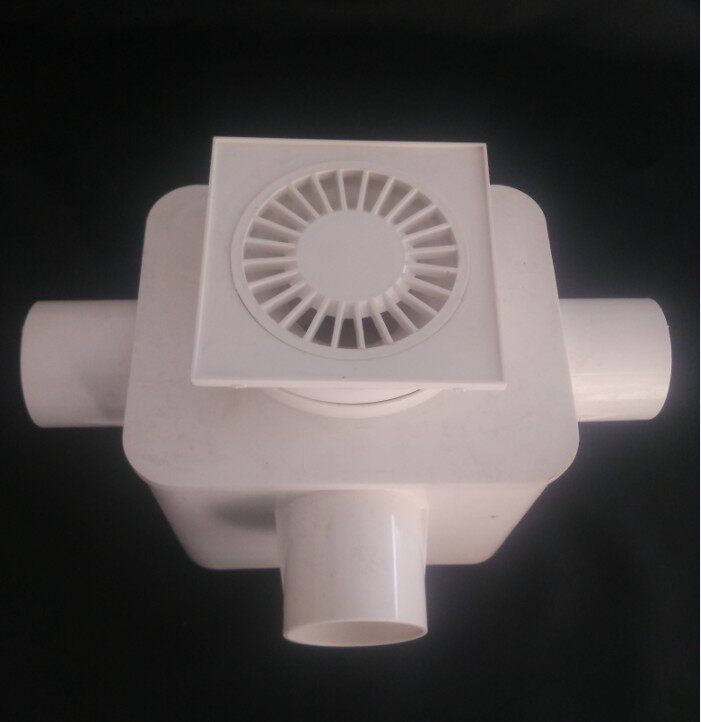 Same floor drainage multifunction floor drain 2 pass tee floor drain self cleaning and deodorant makeup room high water seal floor drain