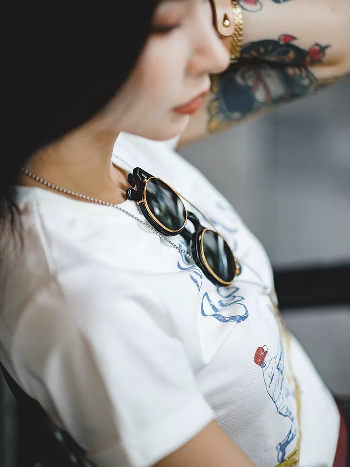 Ретро классические антикварные солнцезащитные очки, черный набор, в американском стиле 