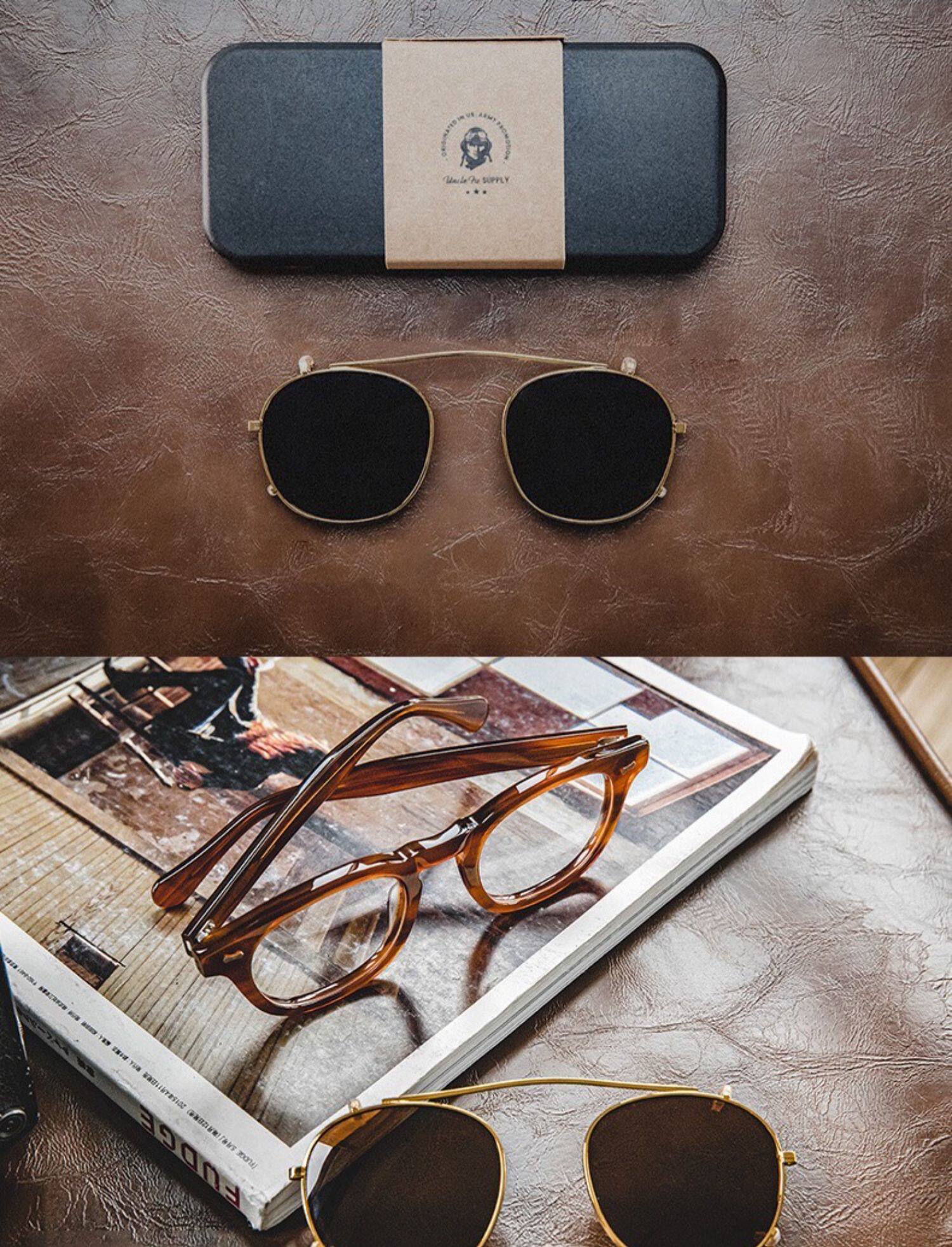 Ретро классические антикварные солнцезащитные очки, черный набор, в американском стиле 