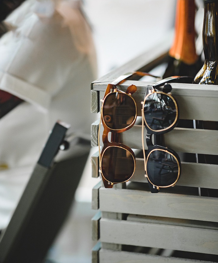 Ретро классические антикварные солнцезащитные очки, черный набор, в американском стиле 