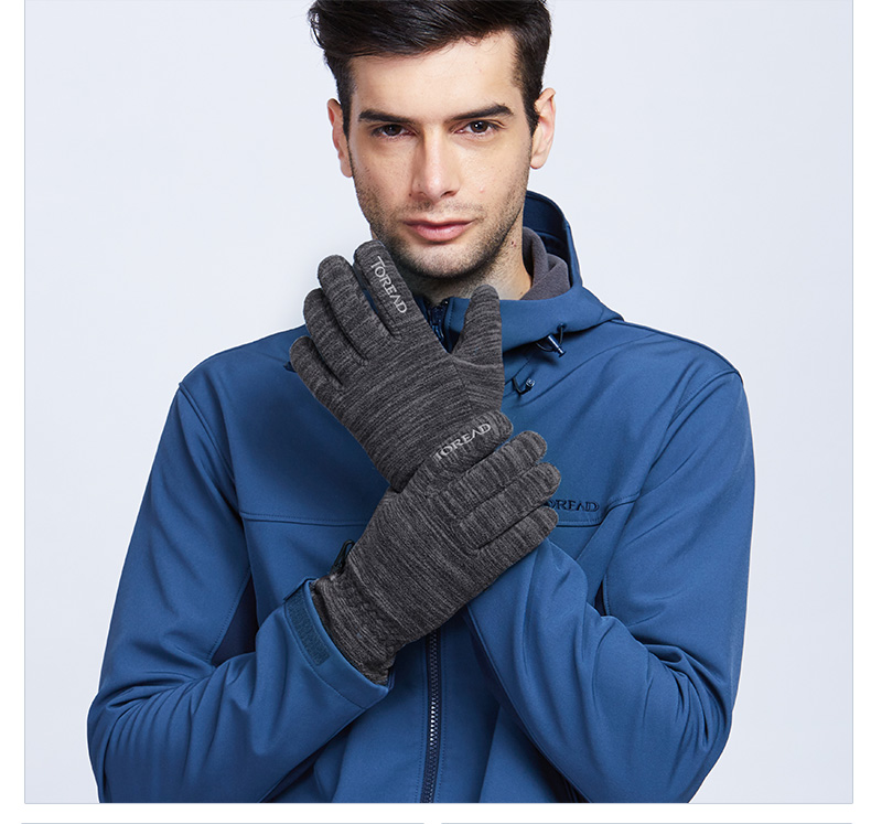 Pathfinder 2018 mùa thu và mùa đông mới ngoài trời unisex chống trượt lông cừu chống trượt ấm áp ZELF90504 găng tay vô khuẩn