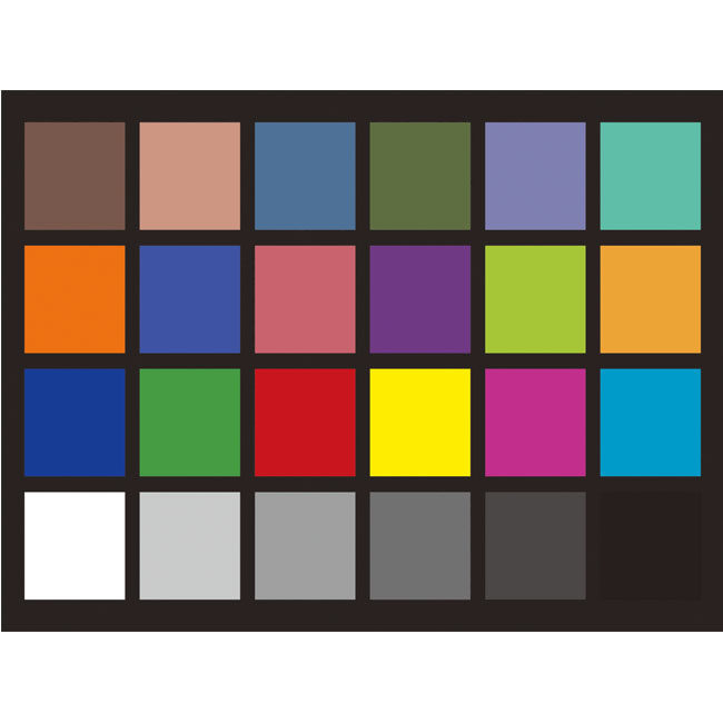 24 color card color reduction test card camera phone camera single eye lens color proofreading magnetic test card