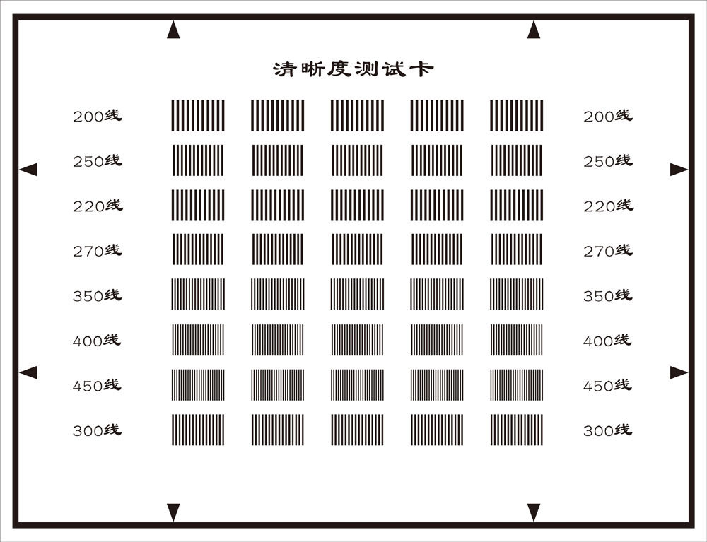 Monitoring the standard definition test card Ministry of Public Security Safety Prevention Quality Supervision Inspection Center Acceptance Test Chart-Taobao