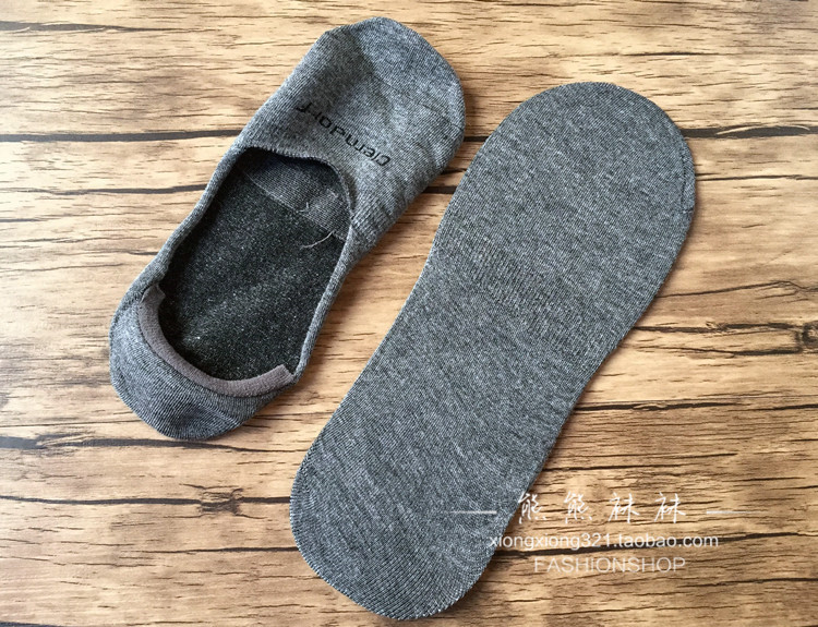 Đức đích thực đàn ông vô hình vớ thuyền nông miệng vớ sợi tre mồ hôi khử mùi silicone thoáng khí mùa xuân và mùa hè mỏng phần vớ nam