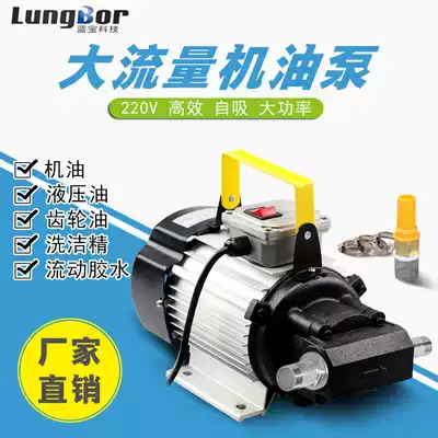 220V internal gear oil pump Oil pump kerosene high-power diesel refueling pump Self-priming pump Electric pumping oil pump
