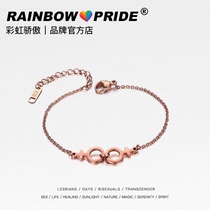 RainbowPride Rose Gold les Couple Bracelet Bracelet lgbt Simple Korean Jewelry Gift Bracelet