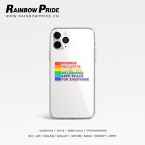 LGBT Rainbow Phone Case for Apple 11Promax Huawei p40 Redmi X10 Xiaomi 9 Glass Case 12pro