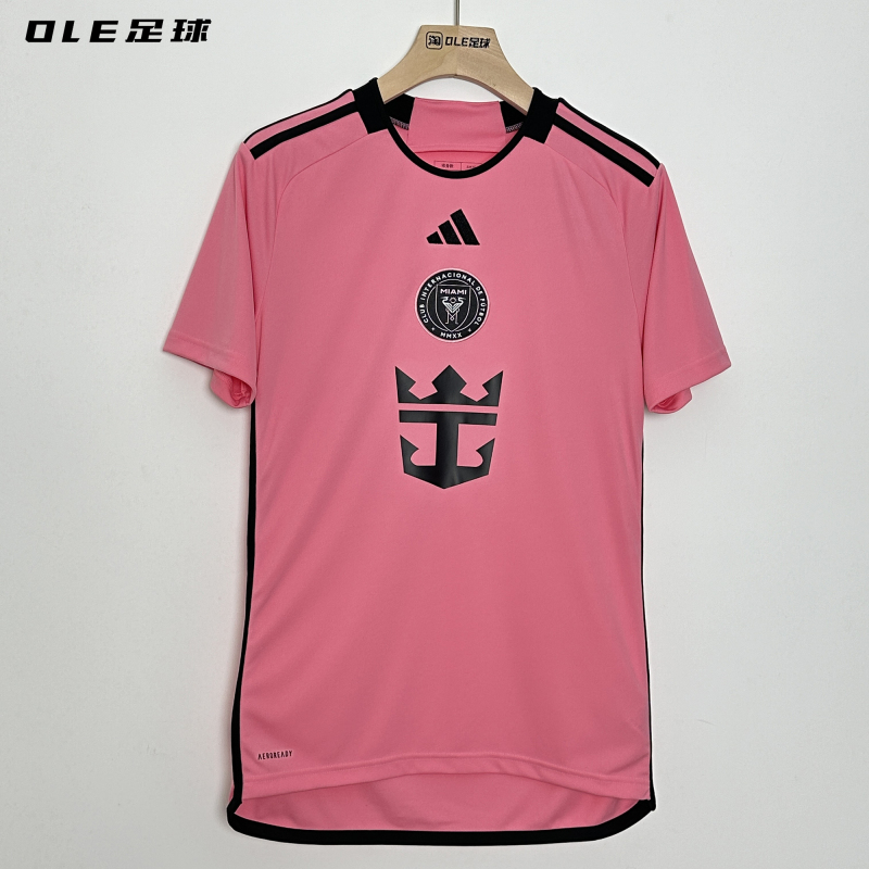 Ole Football Adidas Miami International 24/25 Home Fan Edition Messi Short Sleeve Jersey Je9741