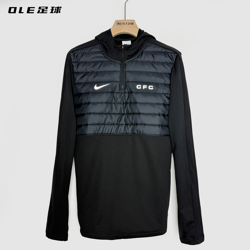 Ole Football Nike Chelsea 26-27 Autumn and Winter Warm Half-Zip Long-Sleeved Training Uniform Io4425-010