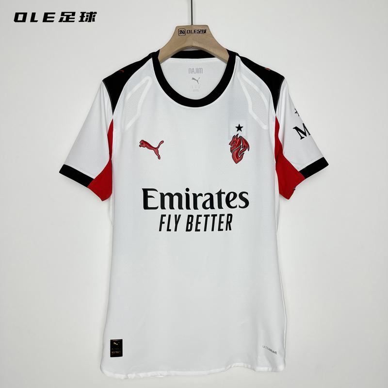 Ole Football Puma Ac Milan 25-26 Away Fan Version Short-Sleeved Jersey 779971-02