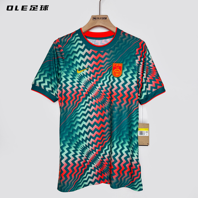 Ole Football Nike Nike China Team 2025 Pre-Match Warm-Up Training Uniform Short-Sleeved Jersey Ih1667-441